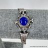 sterling silver bracelet with lapis lazuli stone 25 grams