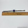 sterling silver bracelet with lapis lazuli stone 25 grams
